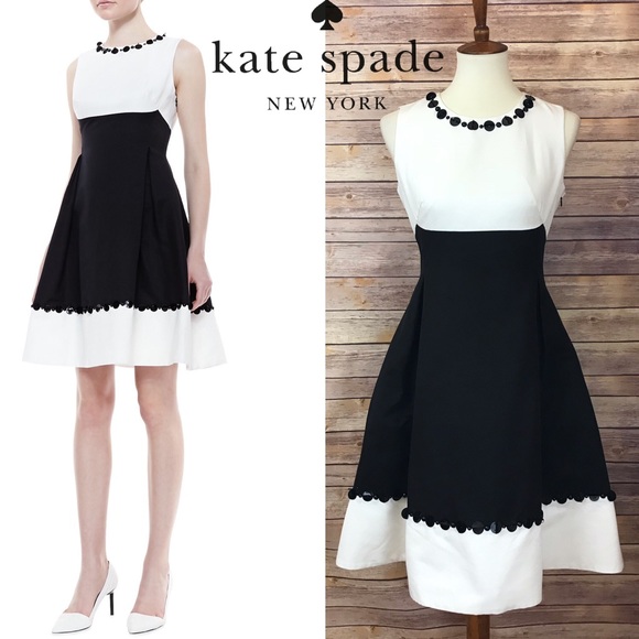 kate spade Dresses & Skirts - Kate Spade Hattie Contrast Embellished Dress 6